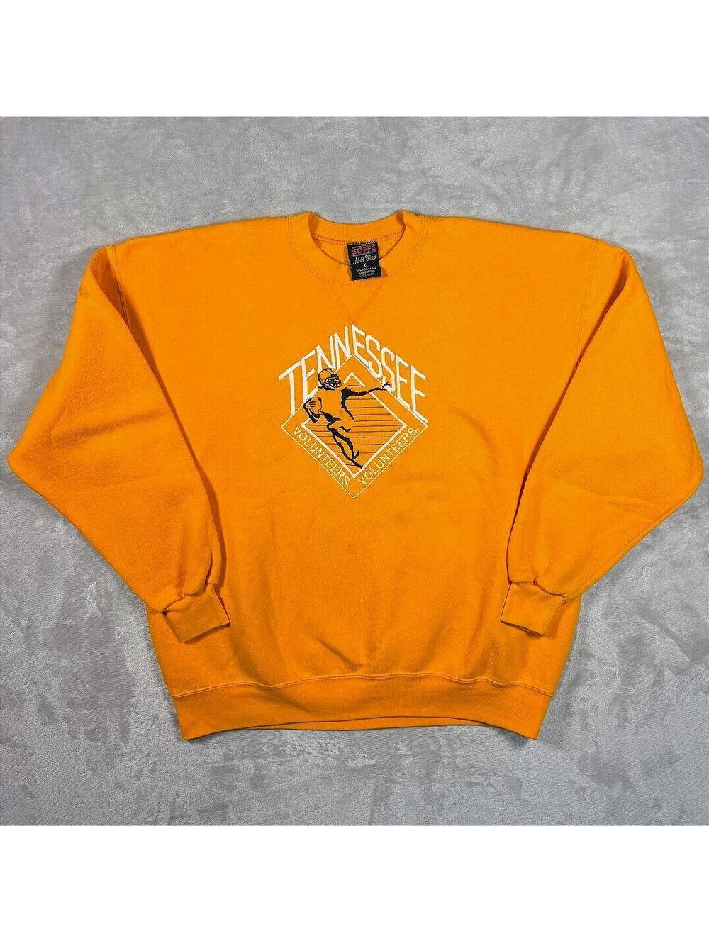 VTG 90s Tennessee Volunteers Embroidered Football Crewneck Sweatshirt XL Soffe